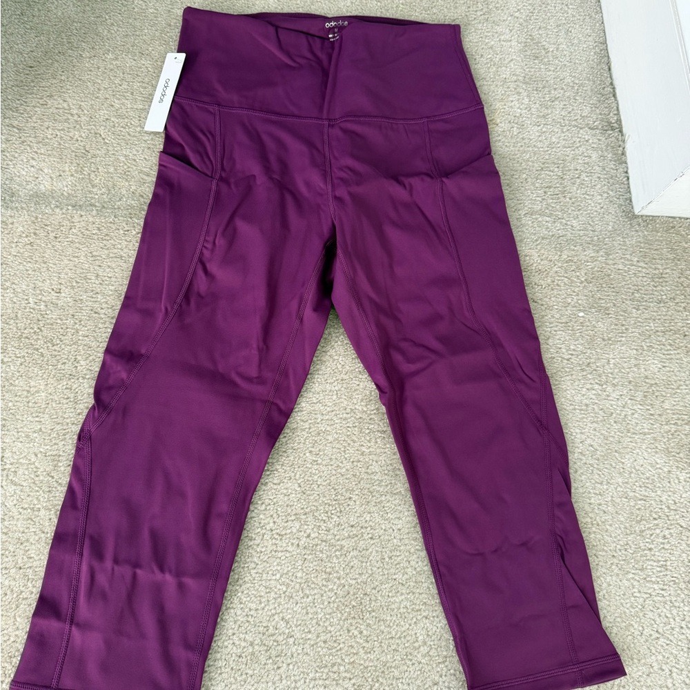Purple High-Waisted Leggings
